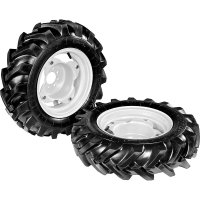 Pair pneumatic 'Tractor' wheels 5.00-12 [adjustable discs] - COD. 902512