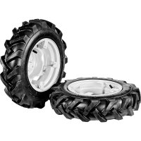 Pair pneumatic 'Tractor' wheels 4.00-10 [adjustable discs] - COD. 902412