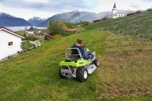 Grillo Climber in Vagenes (Norway) working in a manufacture facility producing and selling blueberries. 