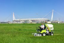 Grillo FD13.09 in front of the Juventus Stadium, Turin (Italy)