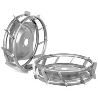 Pair wide steel wheels Ø 46 X 12 cm - COD. 922212