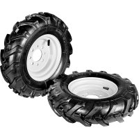 Pair pneumatic "Tractor" wheels 4.00-8 [fixed discs] - COD. 900112